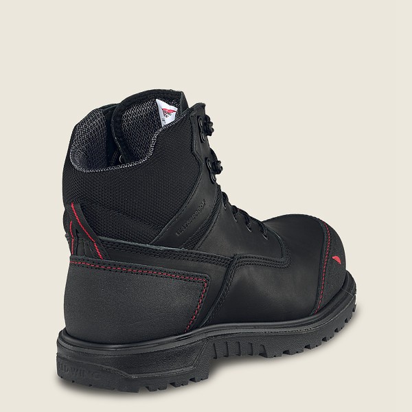 Mens Red Wing Brnr Xp - 6-inch Waterproof Toe - Safety Boots Black/Grey - MOC309168